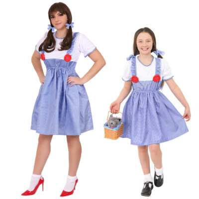 KANSAS MÄDCHEN KOSTÜM ERWACHSENE KINDER DOROTHY MÄRCHENBUCH TAG FIGUR KOSTÜM