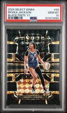 2024 Select WNBA Rickea Jackson RC #58 Black Finite 1/1 PSA 10 ROOKIE