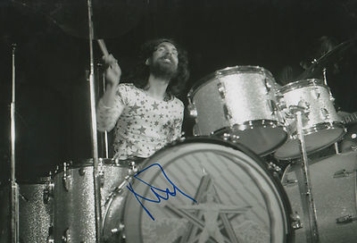 Nick Mason ''Pink Floyd'' Autogramm signed 20x30 cm Bild s/w