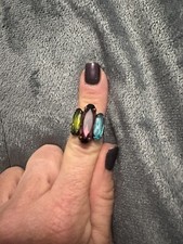 Sabika 3 Stone Cuff Ring