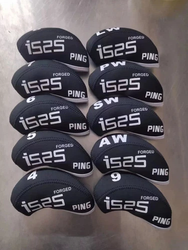 10Pcs 456789PASL Golf Iron HeadCovers For PING Neoprene G425 g430 G710 i59 i525 - Picture 6 of 16
