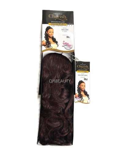 Cherish Synthetic Long Curly Drawstring Natural Hair Ponytail - Miami Girl - Picture 19 of 31