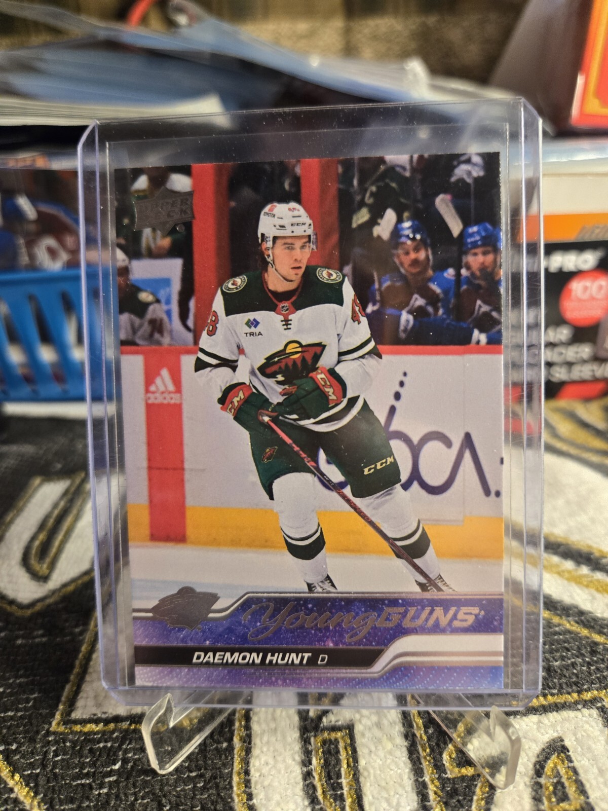 2023-24 Upper Deck Daemon Hunt RC #494 Young Guns Minnesota Wild