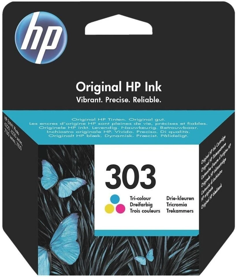 Original HP 303 Cartouche D Encre Couleur Photo 6220 6230 6255 7134 7155 AG - Photo 1/1