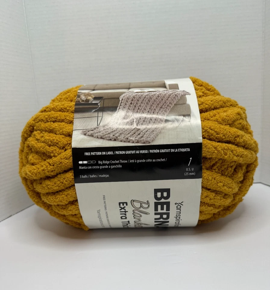 Manta Bernat Hilo Extra Grueso 72yd 21.2oz Jumbo 7 - Dorado / Lote # 501303 Foto 2 de 4