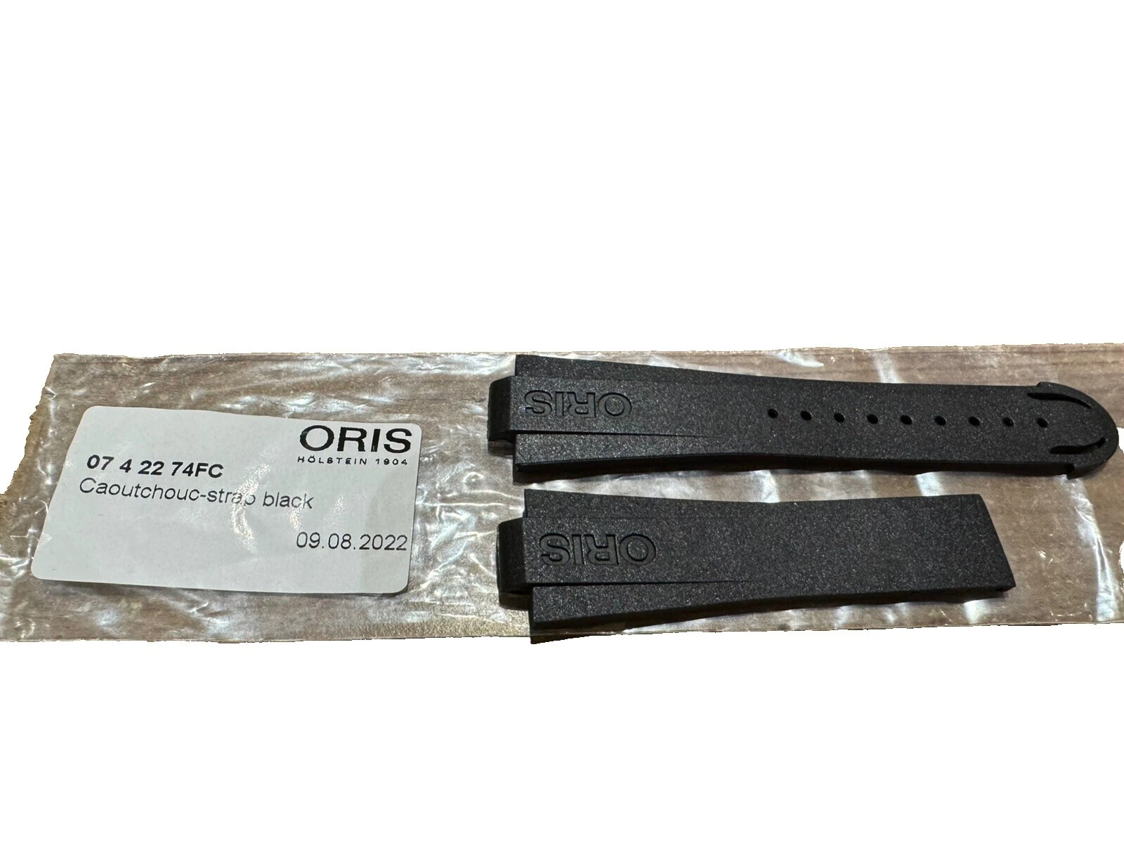 Reloj Pulsera de Goma Negra Oris Bandas