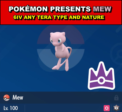6IV Mew das konkurrenzlose mächtigste Markenereignis jeder Tera-Typ Pokémon scharlachrot/violett