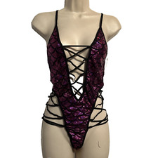 Bodyshotz Women's Strappy 1 Pc Dance Suit, S/M