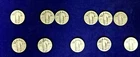 Lot of 11 Cool  Standing Liberty Quarter legible years.