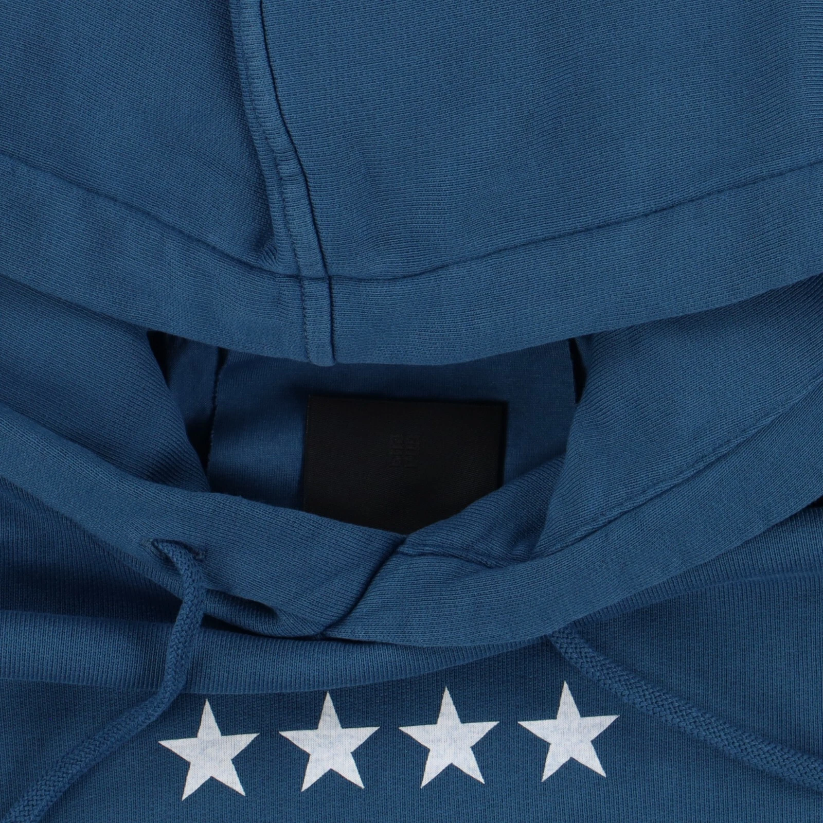 Felpa con cappuccio Givenchy blu ricamata multi logo oversize a strati Taglia XS PREZZO AL PUBBLICO $1680