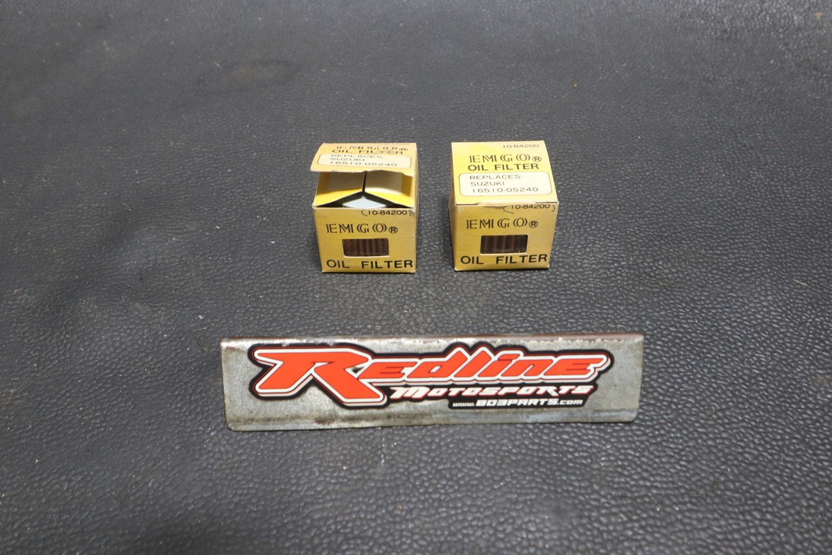 NOS - EMGO OIL FILTER 2 PACK SUZUKI 10-84200 | eBay