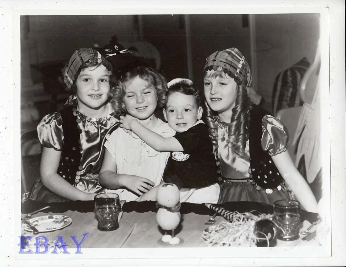 Shirley Temple w friends RARE Photo eBay