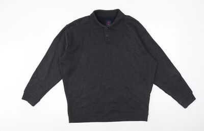 One Valley Herren Sweatshirt Grau Baumwollmischung Größe L