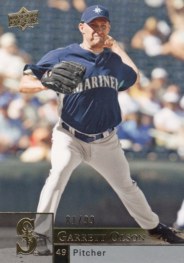 GARRETT OLSON /99 UPPER DECK UD GOLD SEATTLE MARINERS #856 2009 09