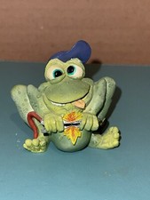 Retired Vintage Holland 1994 Sprogz Frog Figurine SG023 Battery Jumper