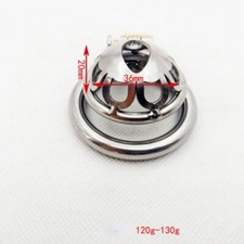 Stainless Steel Male Chastity Device Flat Metal Chastity Cage Lock Rings Sissy