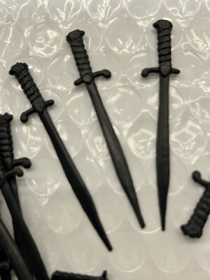 GI JOE COBRA 1/18 1985 Style V2 Snake Eyes Sword Repro Mold Injected Not Printed