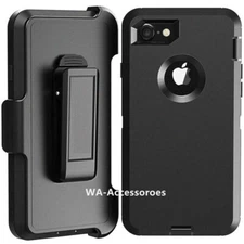 Rugged Defender Case for iPhone 7 Plus  13 14 15 16 Pro Belt clip Fits Otter Box