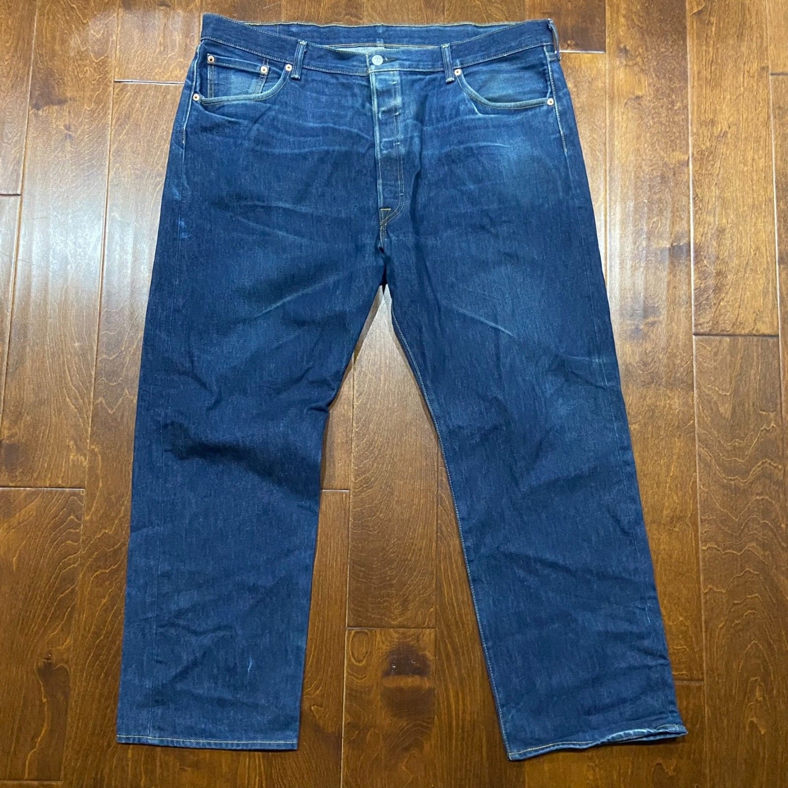 Levi's 501 XX Classic Straight Leg Denim Blue Jeans Button Fly