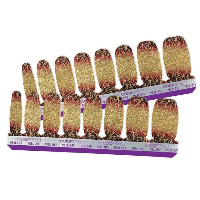 Color Street Nail Wraps NIP New Dimensions Glitter 100 Polish HTF