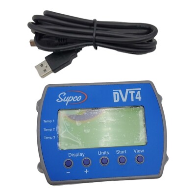 Supco DVT4 DataView 4-Channel Temperature Data Logger *READ* PARTS *