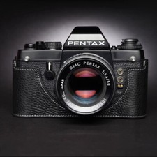 Genuine Leather Half Camera Case Bag Cover Handmade For Pentax LX Film Camera