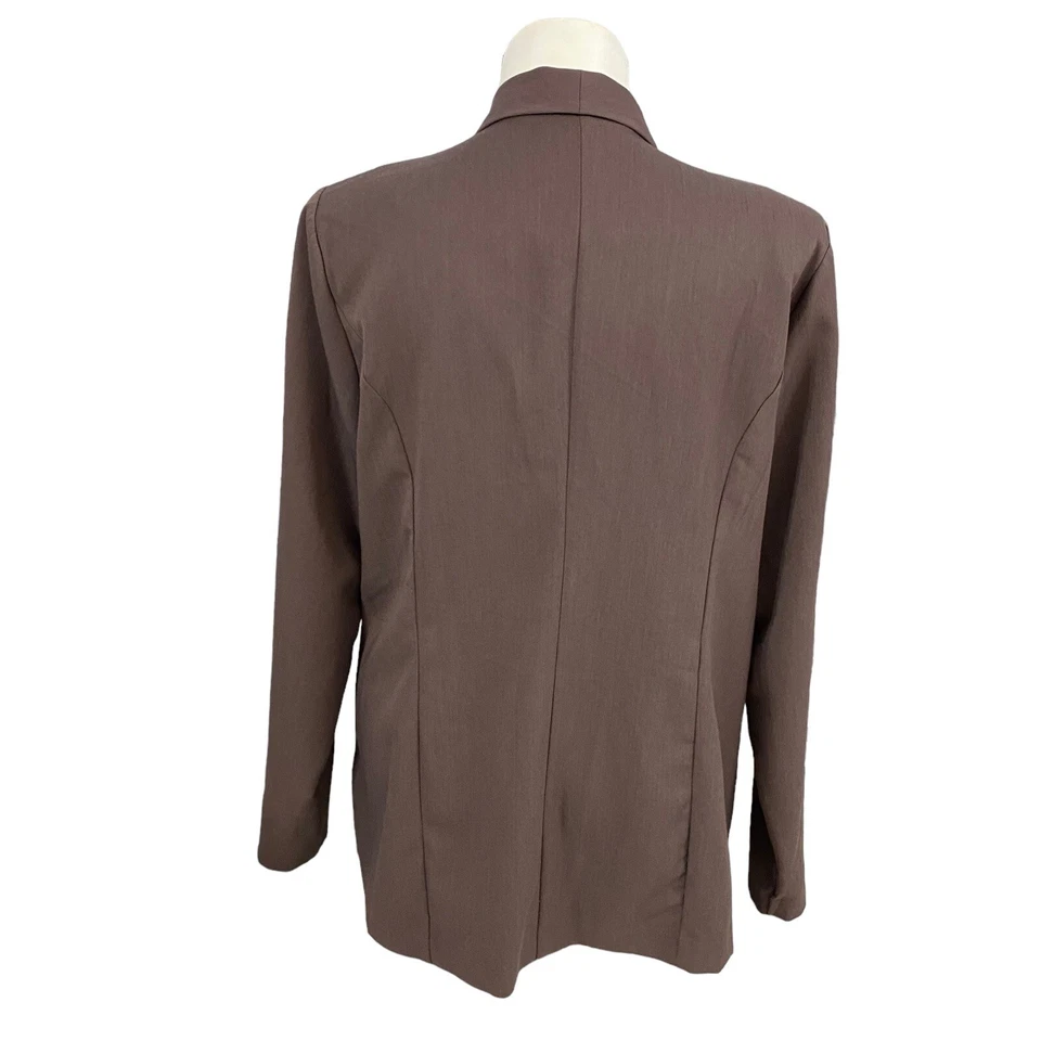 Blazer Maurices Mujer 3X Marrón Trabajo Oficina Preppy Iglesia Fecha Carrera Minimalista Foto 2 de 4