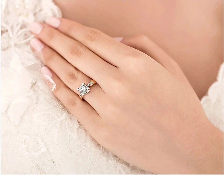 ANILLO PRECIOSO PARA ANIVERSARIO,BODA,COMPROMISO, CON PIEDRAS CITRINO - Imagen 2 de 4