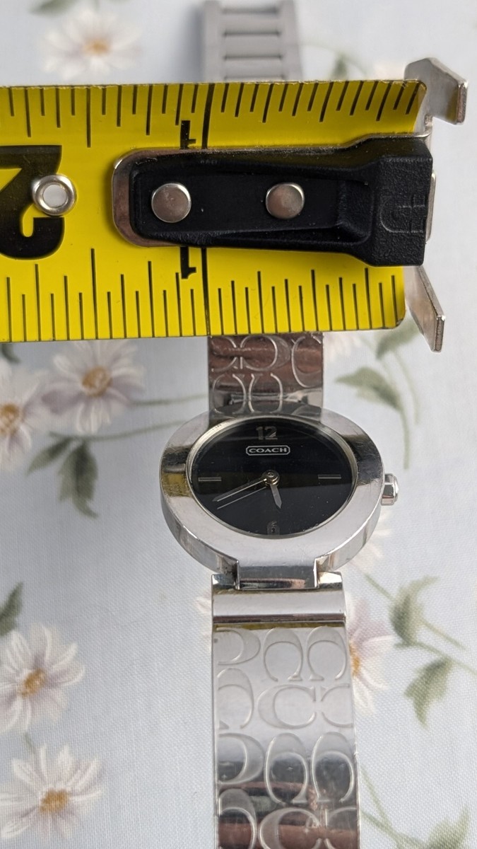 Vintage Coach Arden Bangle Watch Black Dial CC Signature  display picture 3