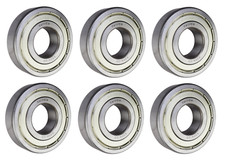 6 Pack 6306-ZZ, 6306-2Z, 306SS Shielded Radial Ball Bearing 30X72X19 SpinCo