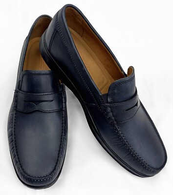 ECCO S Lite Moccasin Leather Driving Style Penny Loafer Men's EU 47 US 