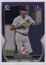 2023 Bowman Chrome Prospects Purple Refractor 73/250 Marcos Cabrera #BCP-46 03l6