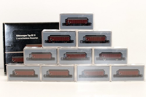 Märklin mini club/ Spur Z 82559 10-tlg Wagen-Display Güterwagen Gl 11 der DB OVP | Zustand: Gebraucht