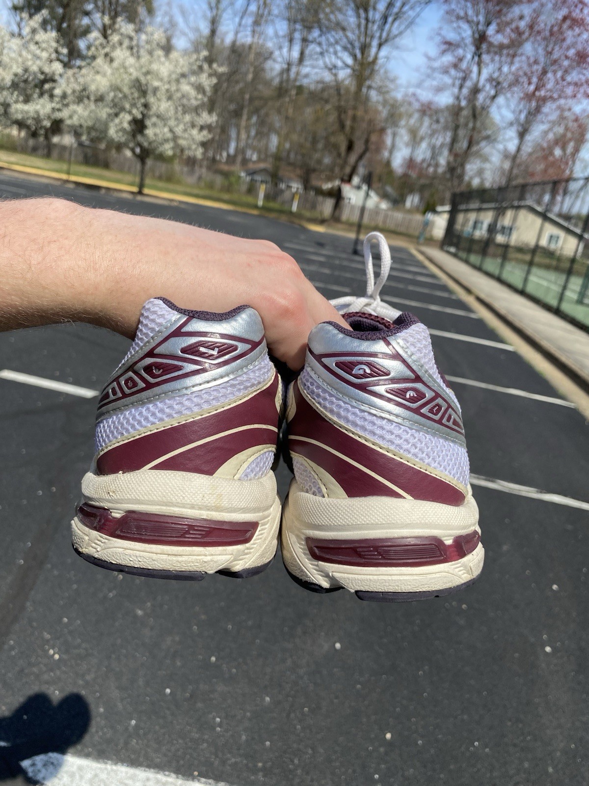 Size 12 - ASICS Gel 1130 White Maroon Banner image 7