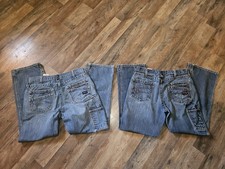 2 Pairs Ariat 34/32 FR LOW RISE M4 LOW RISE BOOT CARGO JEANS MENS SEE PHOTOS