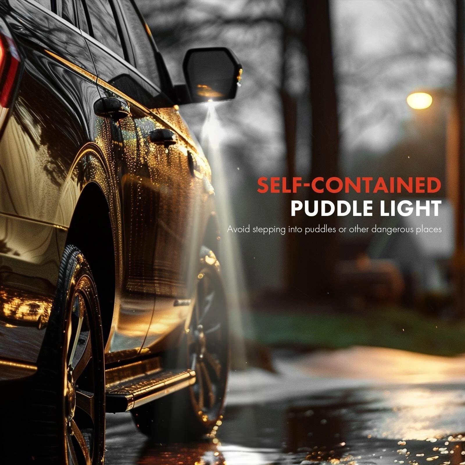 Mirror w/ Power Fold Signal & Puddle Lamp For 19-24 Ram 1500 Left Side Textured thumbnail 6