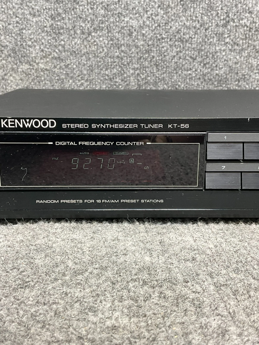 Kenwood Kt-56 KT56 Am-fm Synthesized Stereo Tuner Works Perfectly