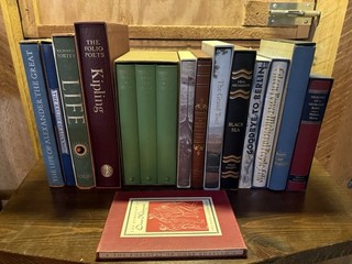 Folio Society Lot (14) Books Superb Condition Never Read RARE w/ Slip Covers