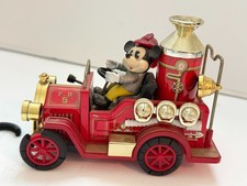 Vintage Mickey Mouse Old Timers Fire Engine 5 Toy Japan Masudaya