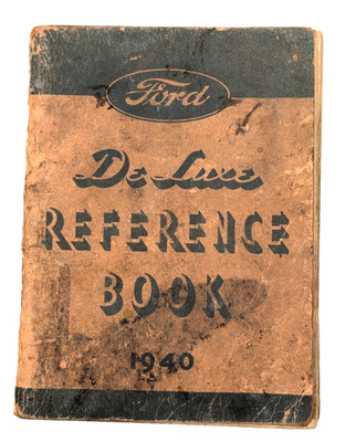 Original 1940 Ford De Luxe Reference Book, Owner's Manual 