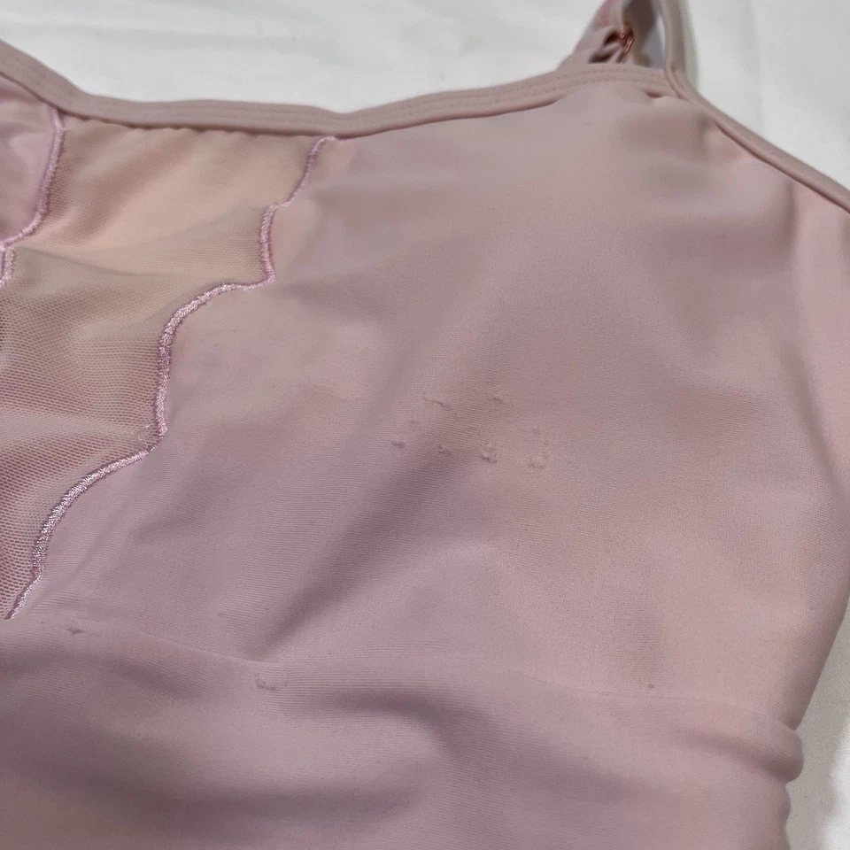 Vintage Y2K BETSEY JOHNSON One Piece Pink Swimsuit Size S Mesh - Image 3 of 4