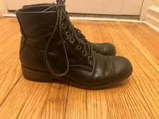 Frye women's Tyler lace up black soft vintage leather boot