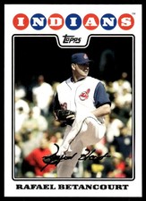 Rafael Betancourt 2008 Topps #636 Indians MLB READ FREE SHIPPING AutographDen