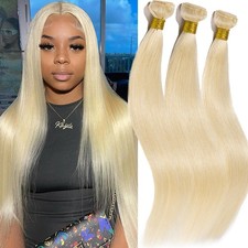 Sew in Straight Bundles Weave Weft Brazilian Virgin Remy Human Hair Extensions