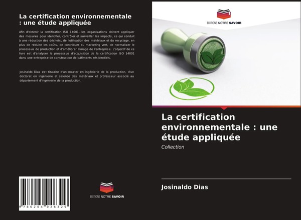 Josinaldo Dias | La Certification Environnementale : Une éTude AppliquéE | Buch-image