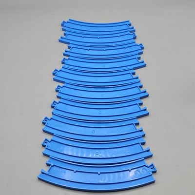 Vintage Thomas & Friends The Great Race Tomy Blue Curve track 7'' Lot of 10