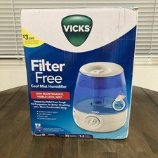 Vicks V4600 1.2gal. Cool Mist Humidifier Filter Free Low Maintenance