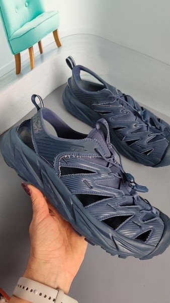 Men Hoka Sandals Grey 46