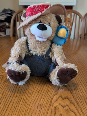 Animated Stuffed Country Bear, Chantilly Lane Sings Zip a Dee Doo Dah 12'' Tested
