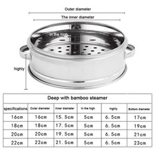 Edelstahl Steaming Tablett Steaming Tablett D...